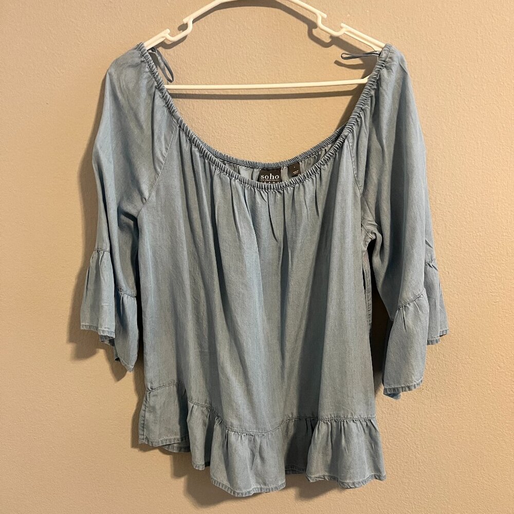 Soho Jeans NY&Co Boho Chic Top  - Sz L (NWT)